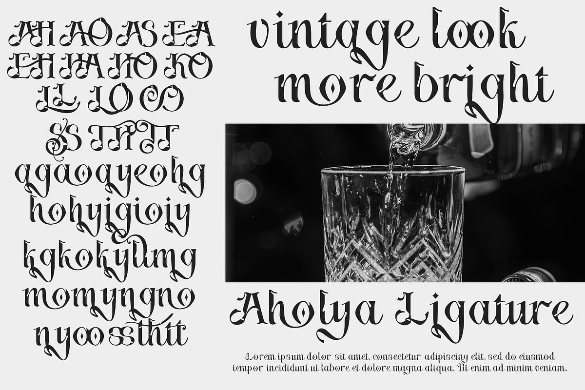 Aholya - Display Font, a Blackletter Font by TypeClassHeroes (Photo 10 of 10)