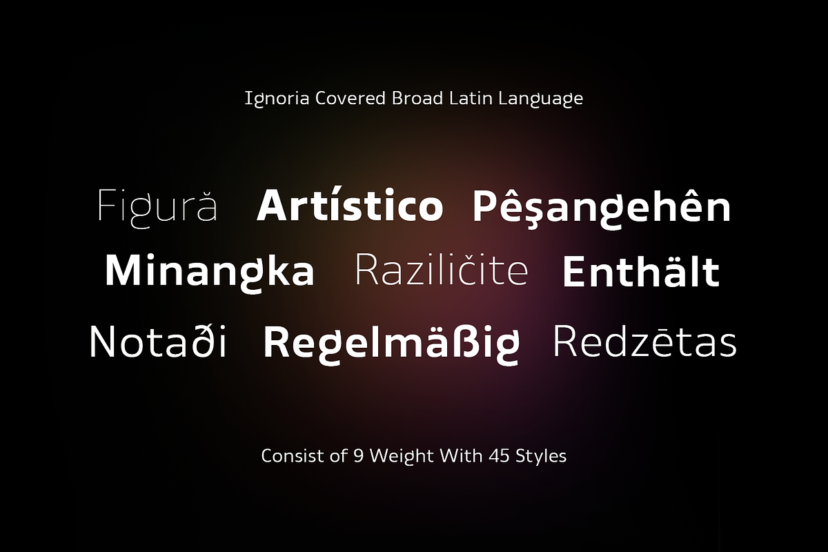 Ignoria, a Sans Serif Font by Wildan Type (Photo 8 of 10)