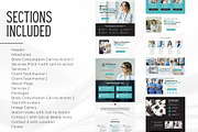 Medical Clinic Website Template, a Landing Page Template by Kromatic Design Studio (Thumbnail 2 of 8)