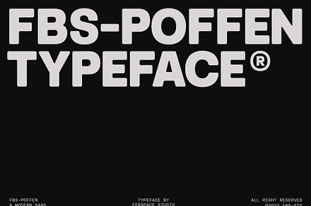 FBS Poffen, a Sans Serif Font by Febspace Studio