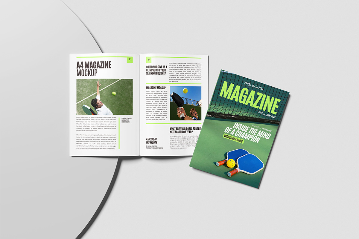 A4 Magazine Mockup, a Books & Magazine Mockup by Gatamotion (Photo 3 of 5)
