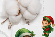 73 Elf Clipart Set, a Decorative Illustration by Pati Charm Studio (Thumbnail 8 of 8)