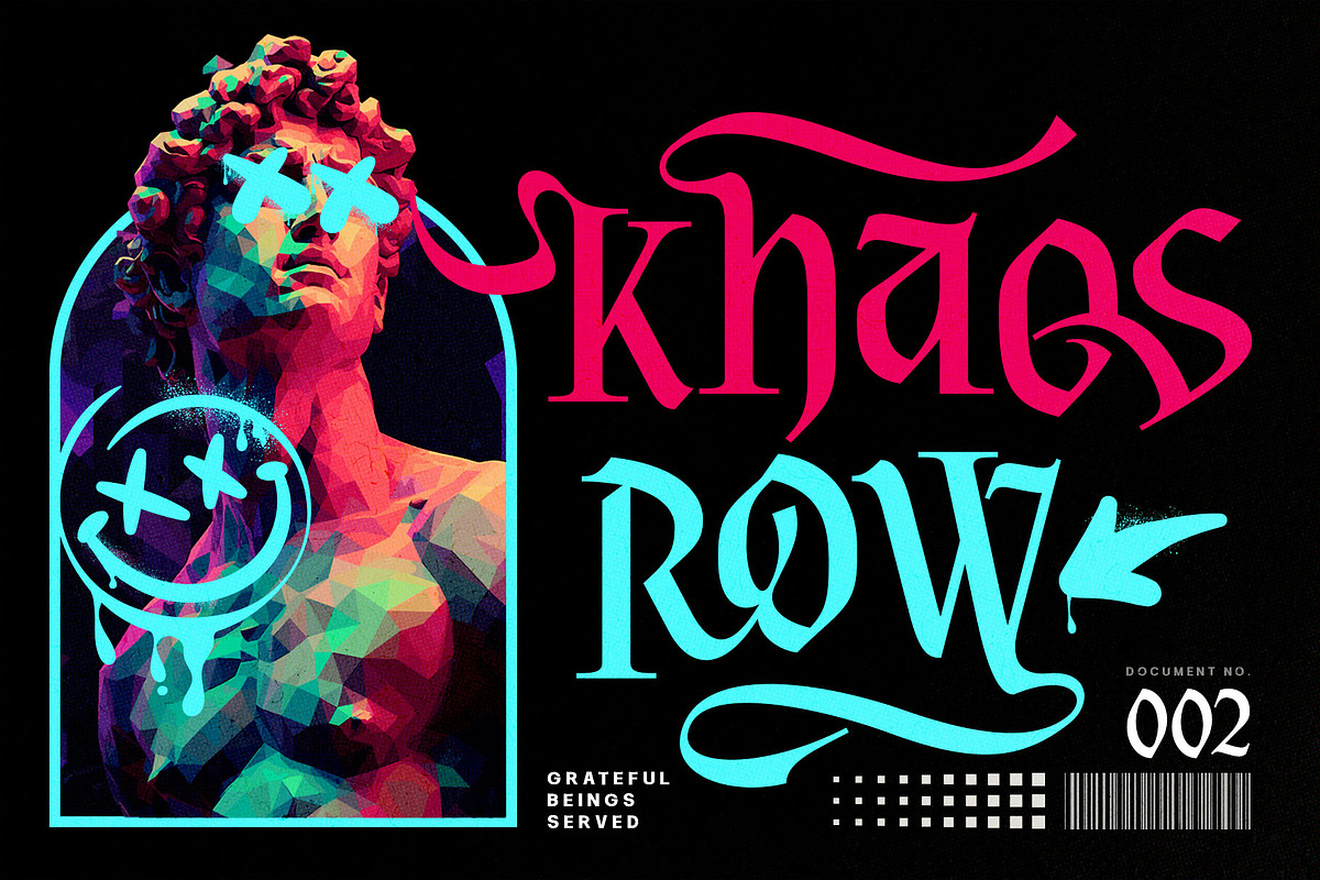Chiron Rothen Typeface, a Blackletter Font by alit design
