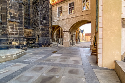 Prague Castle in the spring morning sun, a Holiday Photo by PhotoVision Pavel Rezac