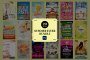 20 Summer Flyer Bundle, a Social Media Template by PopotLane (Thumbnail 1 of 3)