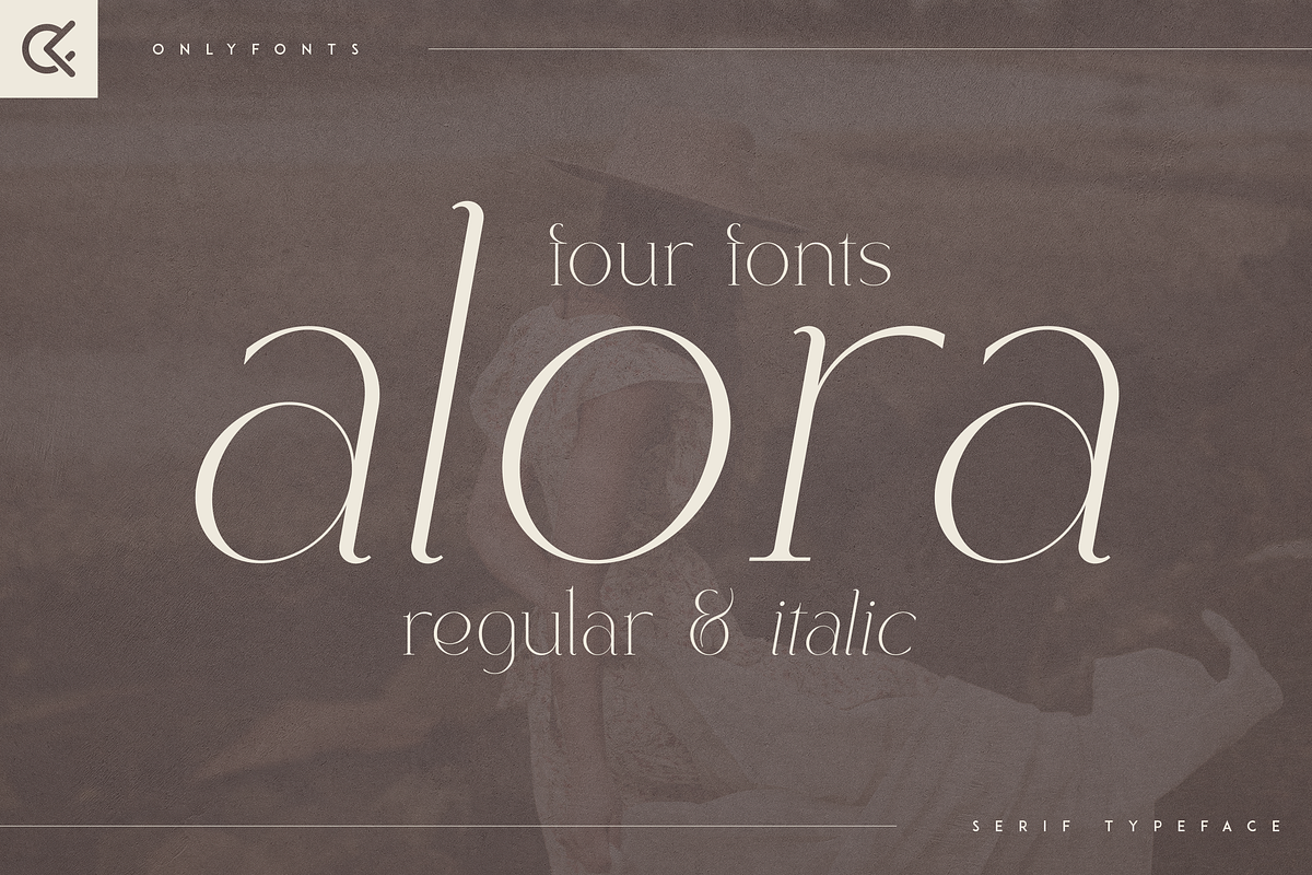 Alora - serif typeface | 4 fonts, a Serif Font by Only Fonts (Photo 1 of 10)