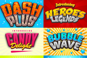 Game Logo Text Effect Styles Bundle