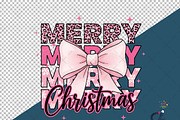 Merry Christmas Bow Sublimation Png, an Illustration by Creative Art (Thumbnail 6 of 6)