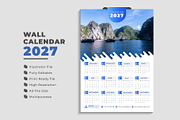 Wall Calendar 2027, a Stationery Template by pixelcreatx (Thumbnail 1 of 5)