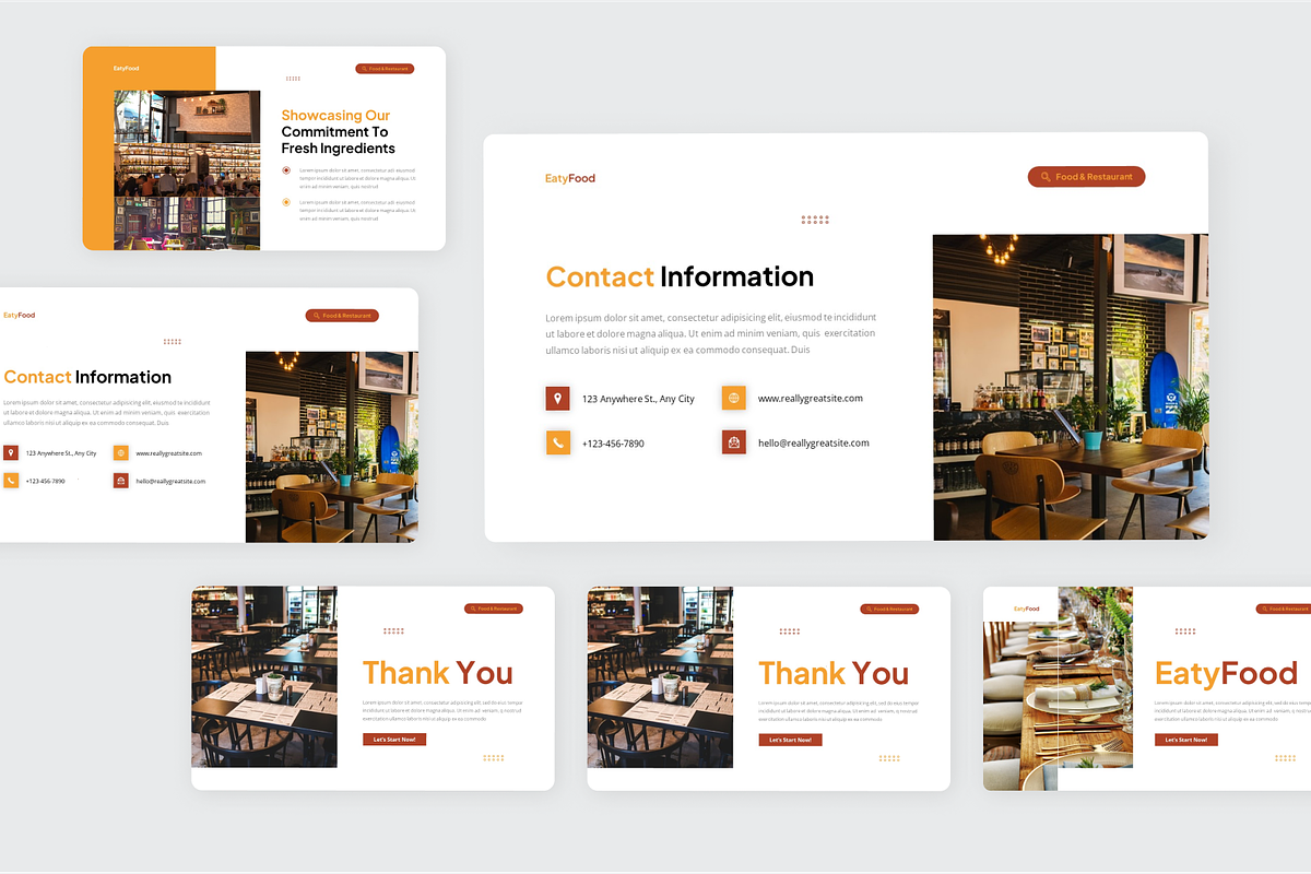 Food & Restaurant PowerPoint, a Presentation Template by SquidPixey (Photo 6 of 6)