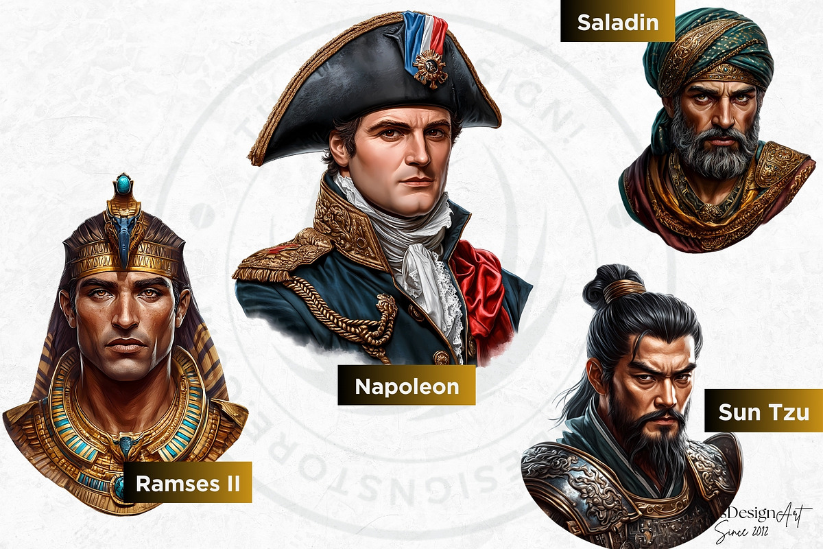 Historical figures clipart Set, a Person Illustration by ThatsDesignArt (Photo 6 of 10)