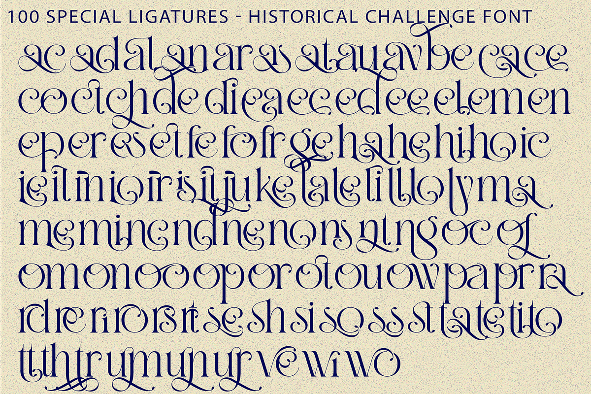 Historical Challenge Font, a Serif Font by 177Studio (Photo 8 of 8)