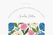 Blue Hydrangea Seamless Pattern PNG, a Pattern Graphic by Pati Charm Studio (Thumbnail 2 of 6)