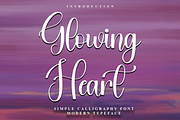 Glowing Heart, a Handwritten Font by InermediaSTUDIO (Thumbnail 1 of 7)
