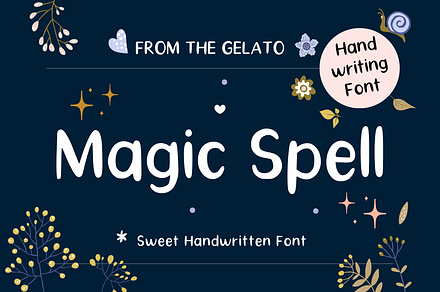 Magic Spell Minimal Handwritten Font, a Handwritten Font by The Gelato Type