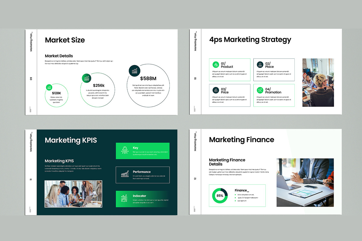 Marketing Plan Presentation Template, a Presentation Template by MightyDesign (Photo 4 of 8)