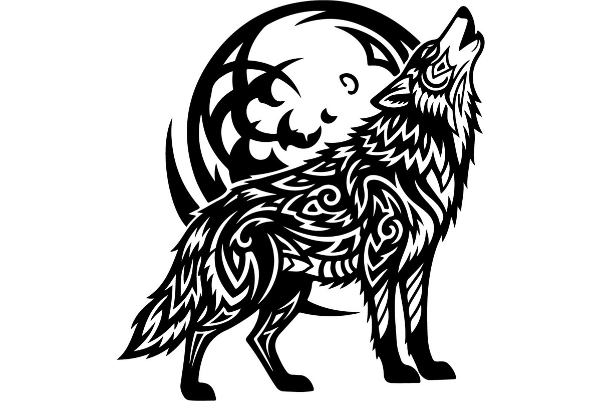 Premium Alpha Wolf Illustration, an Animal Illustration by Designer_Momina (Photo 4 of 18)