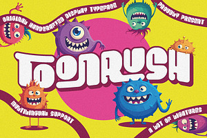 Toonrush Playful Layered Font