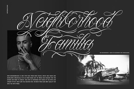MHM Neighborhood, a Font by letrasdegs