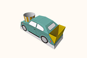 Car food box - 3dpapercraft, a Print Template by PAPER amaze (Thumbnail 2 of 6)