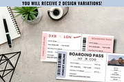 Emirates Airlines Ticket Canva PDF, a Card Template by Snapybiz (Thumbnail 2 of 6)