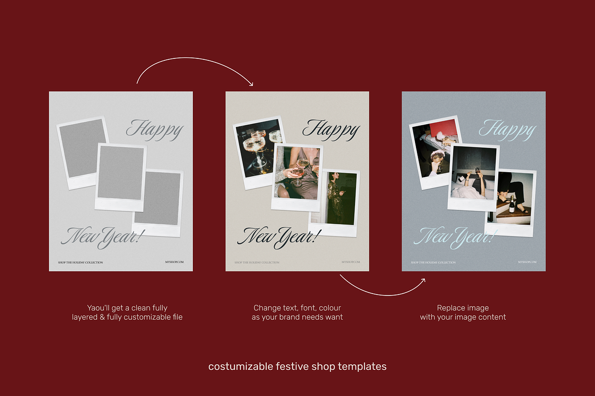 Canva Festive Christmas IG Template, a Social Media Template by ONYU Studio (Photo 3 of 5)