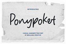 Ponypoket Handwritten Casual Font
