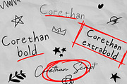 Corethan Font | 4 Fonts + Dingbats, a Handwritten Font by Jadatype.id (Thumbnail 2 of 12)