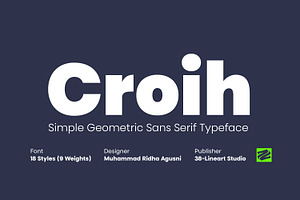 Croih - Simple Geometric Sans Serif