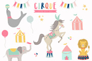 Circus Clip Art - Carnival Clip Art, an Animal Illustration by Hello Muse Design (Thumbnail 1 of 4)