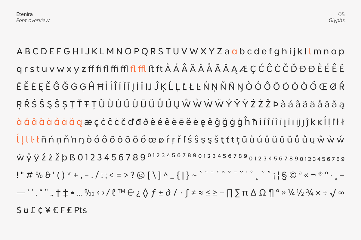 Etenira, a Sans Serif Font by Zafara Studios (Photo 5 of 10)