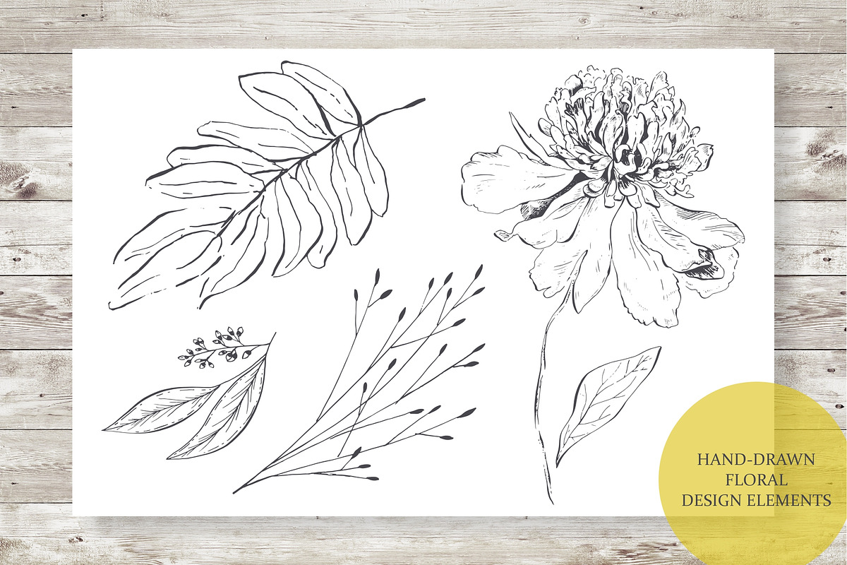 Wedding set. Calligrafy, graphics., an Invitation Template by OlgaAlekseenko (Photo 3 of 3)