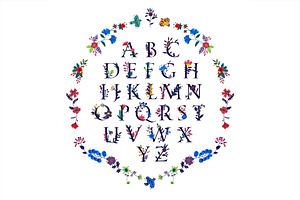 Two Beautiful Alphabet. Vector!