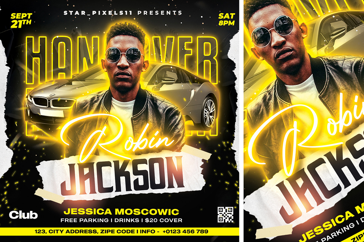 Dj Flyer Template, a Flyer Template by FlyerPixles(SP11) (Photo 3 of 3)