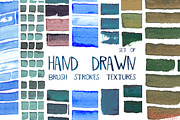 Hand drawn brush stroke textures, a Texture Graphic by Daria Maier (Thumbnail 7 of 10)
