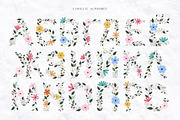 Awesome Blossom alphabet, a Symbol Font by Alice_Evans (Thumbnail 8 of 16)