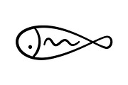 Doodle Hand Drawn Fish Collection, an Animal Illustration by Elena Pimukova (Thumbnail 10 of 13)