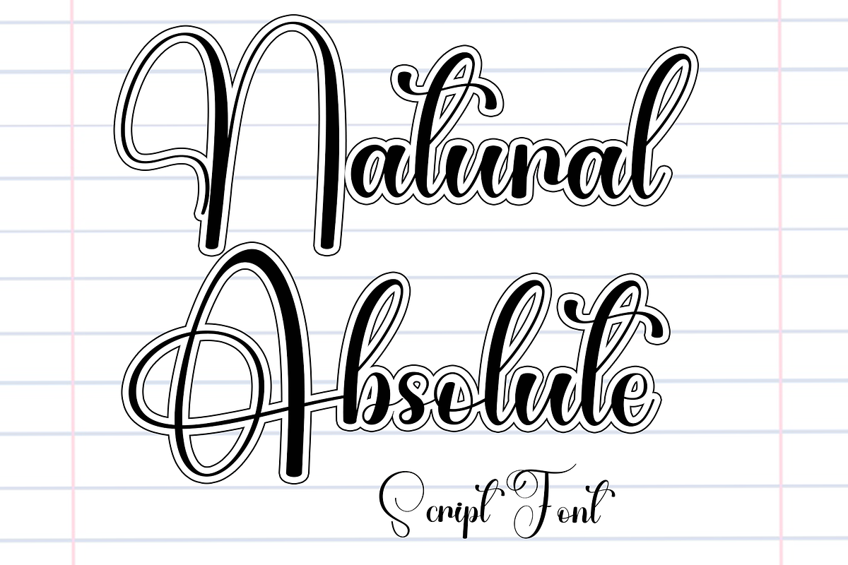 Natural Absolute, a Handwritten Font by InermediaSTUDIO (Photo 1 of 8)