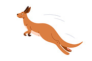 Cute happy kangaroo animals set, an Animal Illustration by Good Studio (Thumbnail 5 of 15)