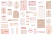 Aesthetic Feminine Digital Stickers, an Illustration by Digitaliya (Thumbnail 7 of 7)