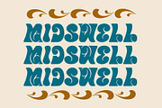 Midswell 70's Typeface | Retro Font, a Sans Serif Font by NienowBrand (Thumbnail 6 of 7)
