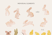 Watercolor Easter Bunny & Chicks, an Illustration by Jenteva Art (Thumbnail 15 of 17)