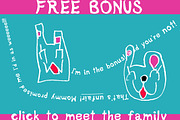 Piccolino Kodomo, font & bunnybonus!, a Font by Shirakawa Maya (Thumbnail 5 of 5)