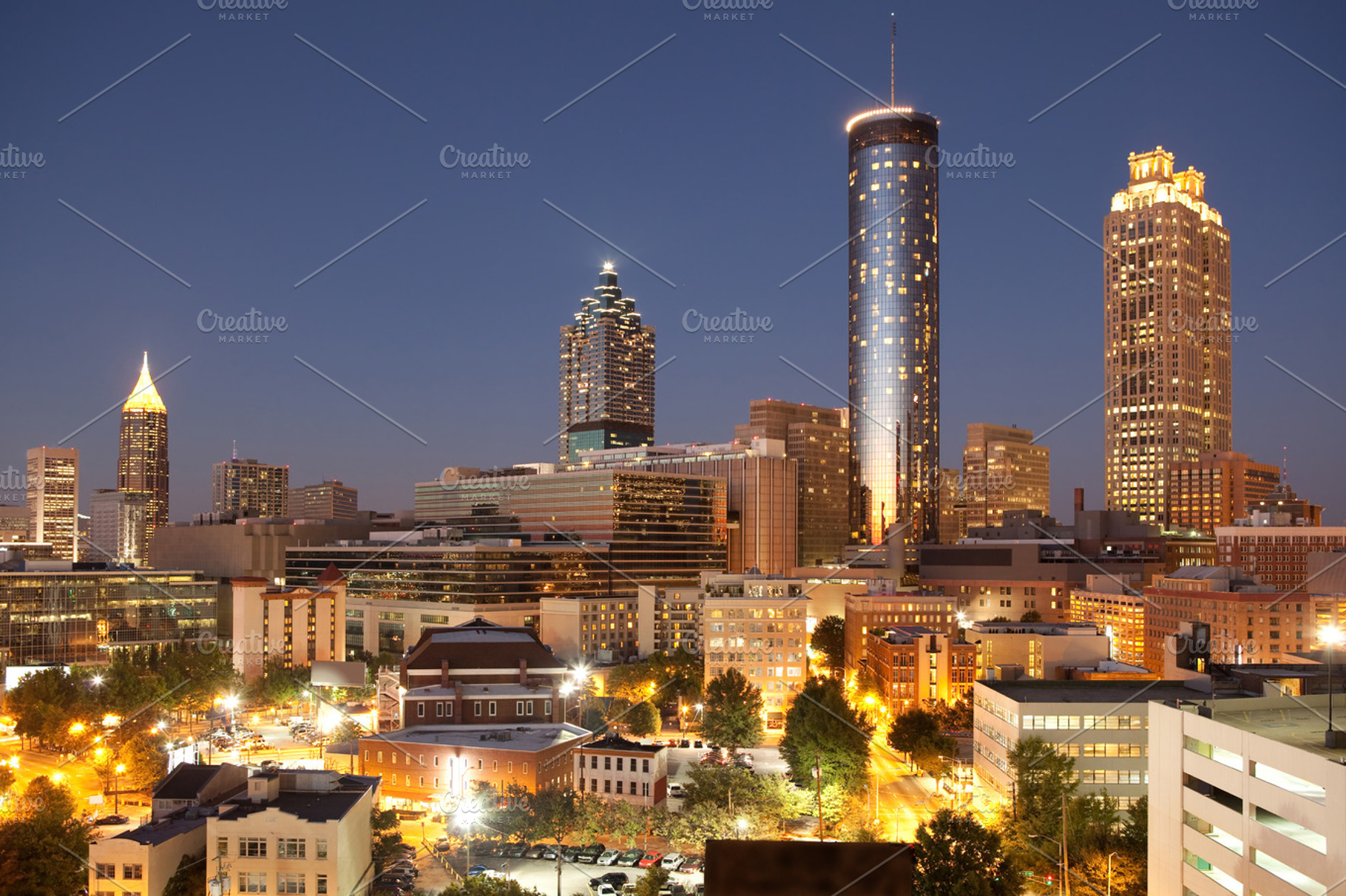 Atlanta containing atlanta, skyline, and cityscape, an Architecture Photo by Anton_Sokolov
