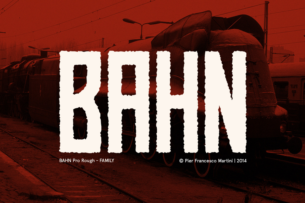 BAHN Pro Rough - FAMILY, a Sans Serif Font by MARTINI Type Designer (Photo 1 of 5)