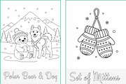 Christmas Holidays Coloring Pages, a Seasonal Illustration by Nuvame Arts & Designs (Thumbnail 12 of 21)