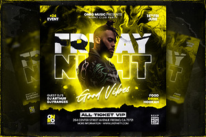 Night Club Party Flyer Template, a Poster Template by OnurDemircan