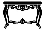 Ornamental Console Table Silhouette, an Object Graphic by hafijul (Thumbnail 4 of 4)