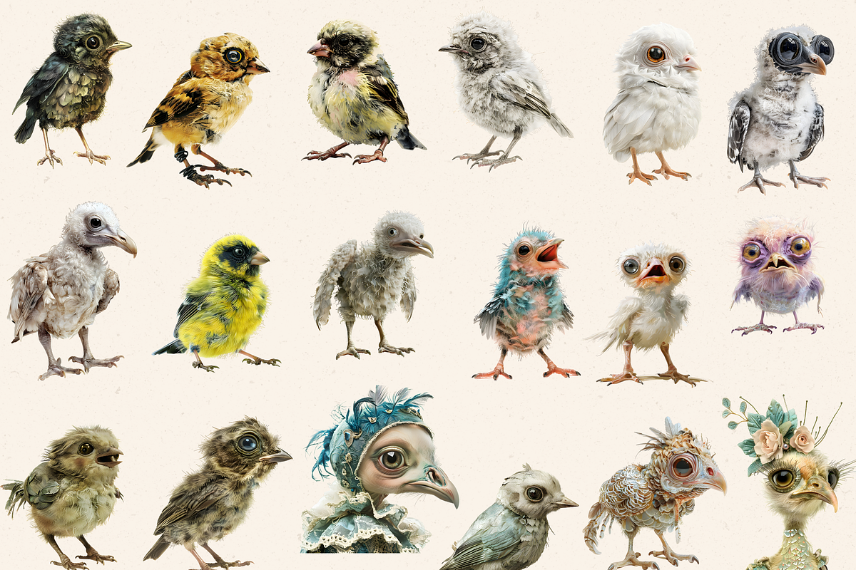 UGLY CUTIES BABY EDITION, an Animal Illustration by Daring Digies (Photo 2 of 10)