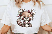 Whimsical Christmas Animal 21 PNG, an Animal Illustration by Libby Wishes (Thumbnail 3 of 7)